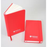 Malteser-Notizbuch, rot, ca. 9 mal 15 cm Kunstledereinband rot, geprgtes Logo